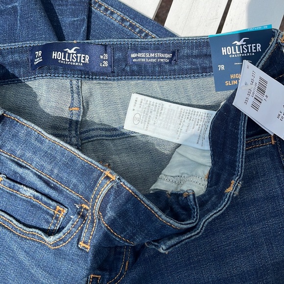 ☀️NWT Hollister High-Rise Slim Straight 7R - Picture 4 of 5